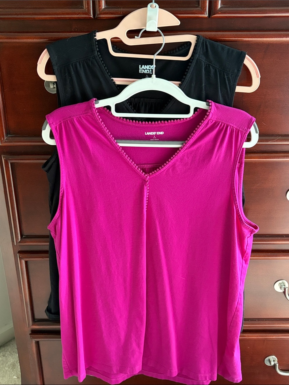 Lands' End Women's V-Neck Tank Set of 2